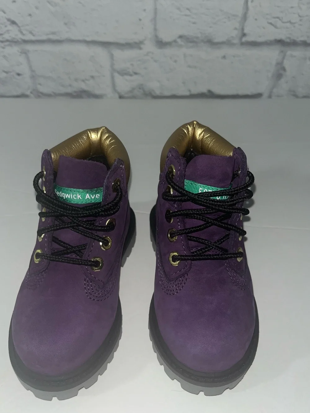 Timberland Exclusive Hip Hop Edition Purple Boots Girls  Gold Toddler size 6
